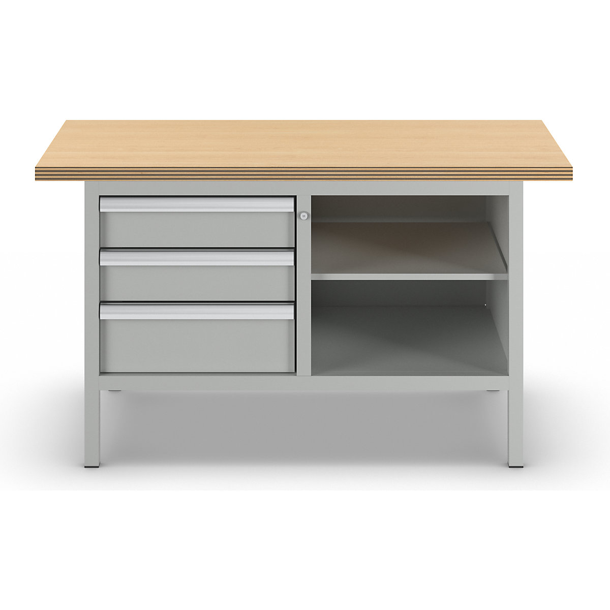 Workbench with multiplex panel, frame construction – LISTA (Product illustration 7)-6