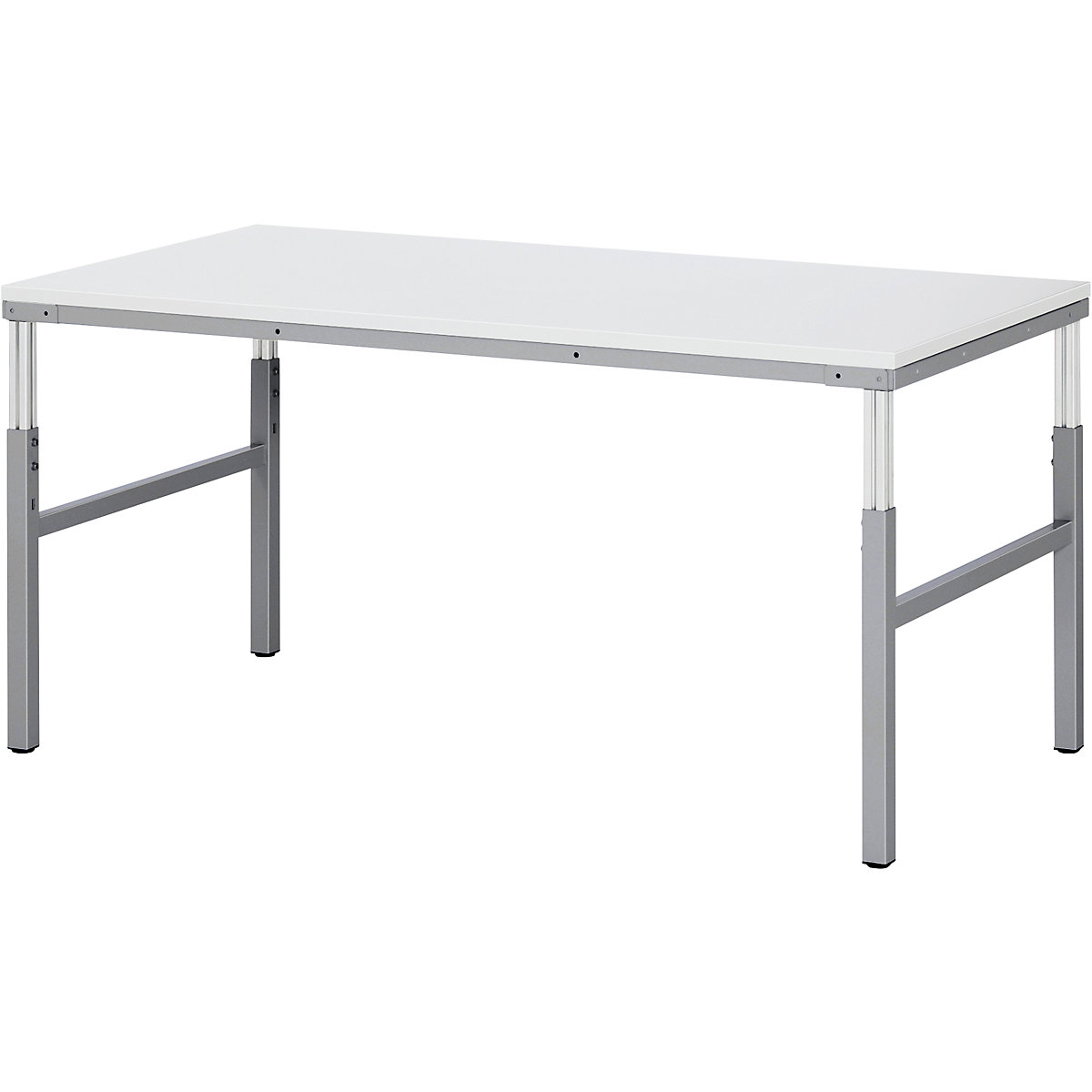 Workstation system, manual height adjustable from 650 – 1000 mm – RAU, standard table, WxD 1800 x 900 mm-3