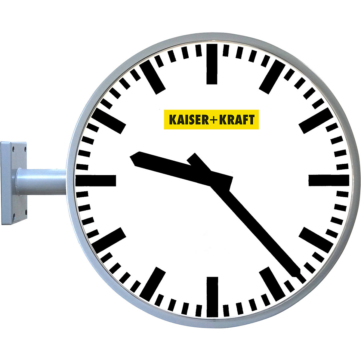 Clock face with individual logo