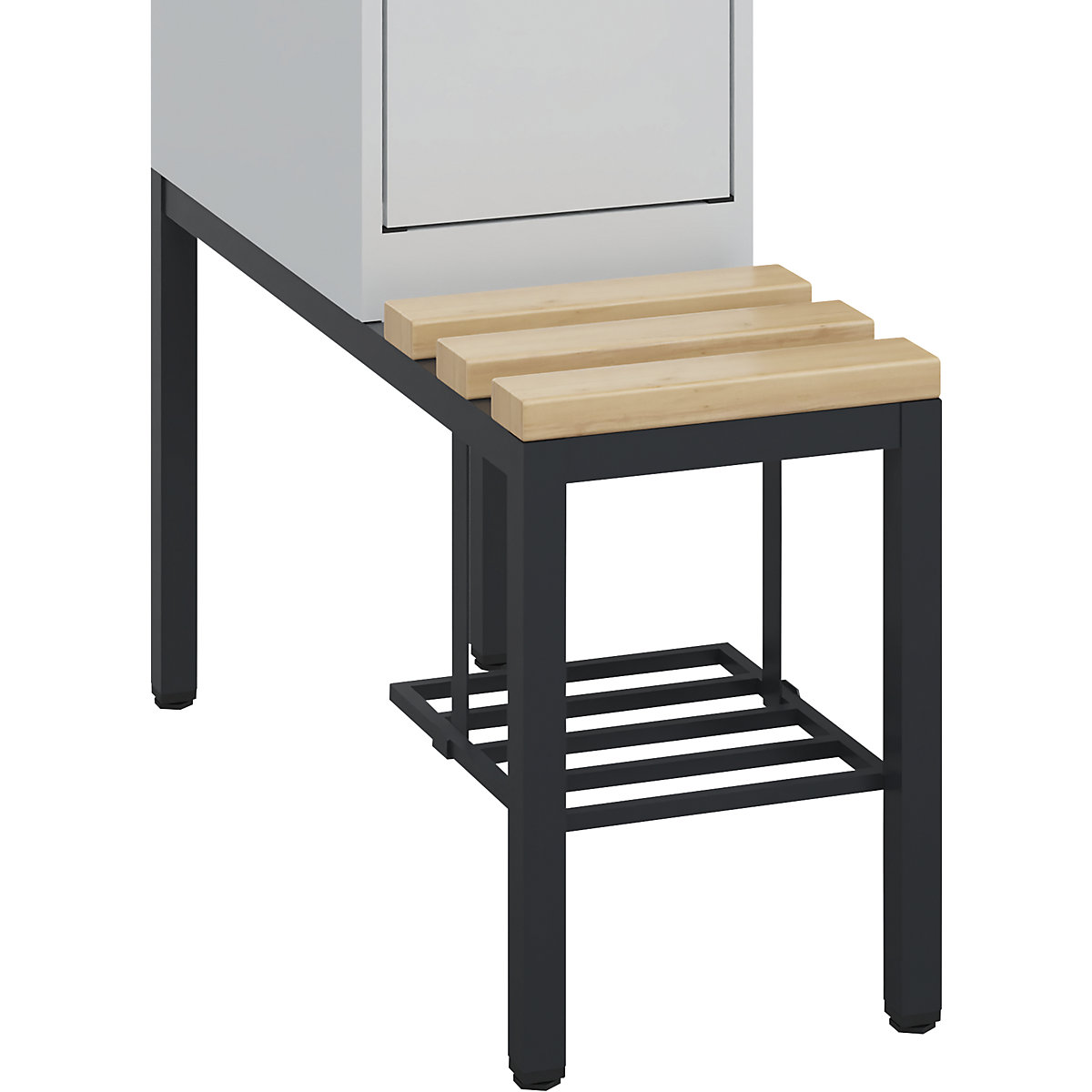 Shoe rack made of rectangular tubing