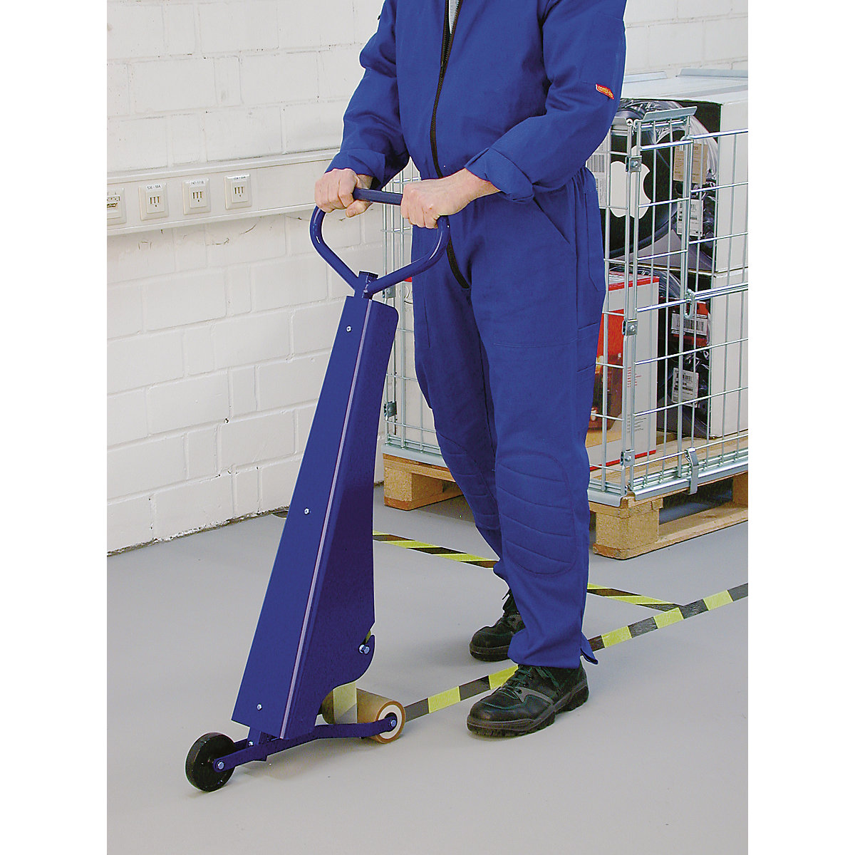 Floor marking tape made of vinyl, two-colour – Moravia (Product illustration 2)-1