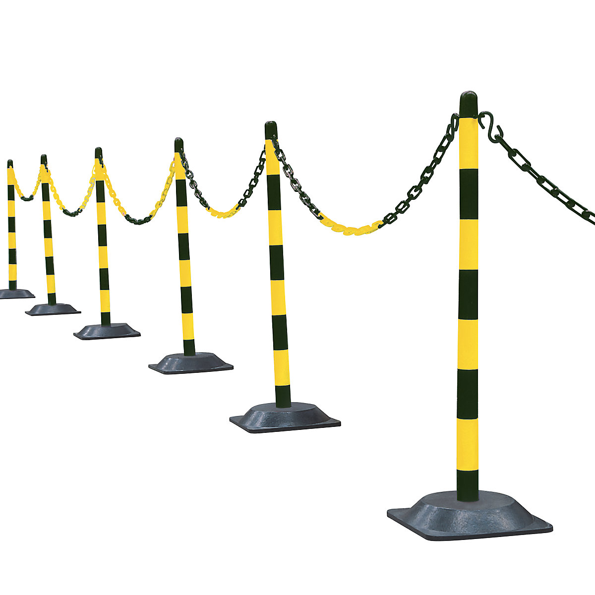 Chain stand set, 6 posts – Moravia (Product illustration 6)-5