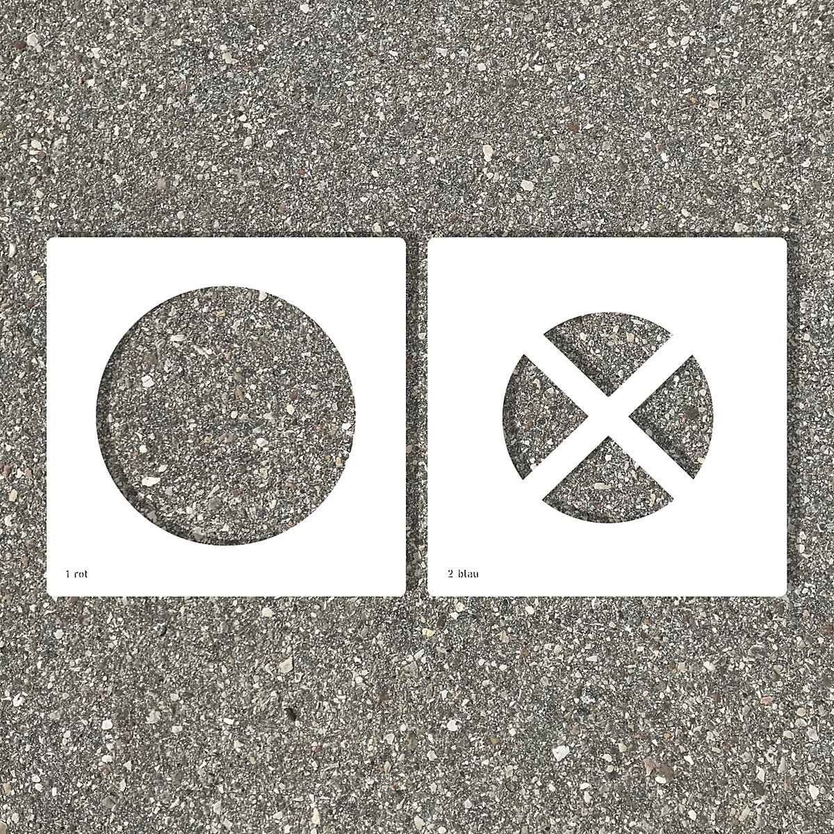 Floor stencil