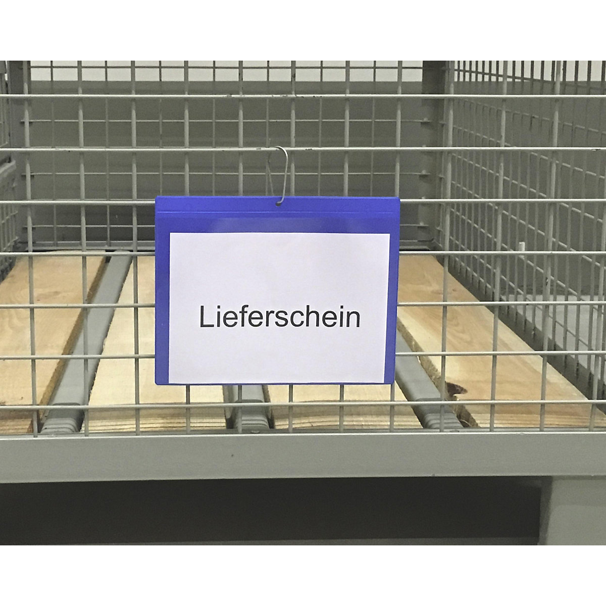 Labelling pouches with suspension holes