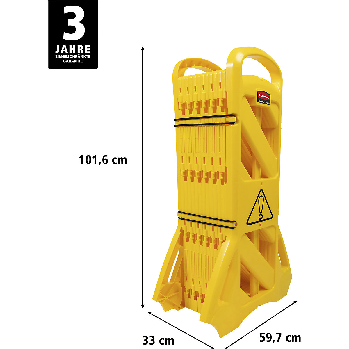 Barrier fence made of polyethylene, mobile – Rubbermaid (Product illustration 15)-14
