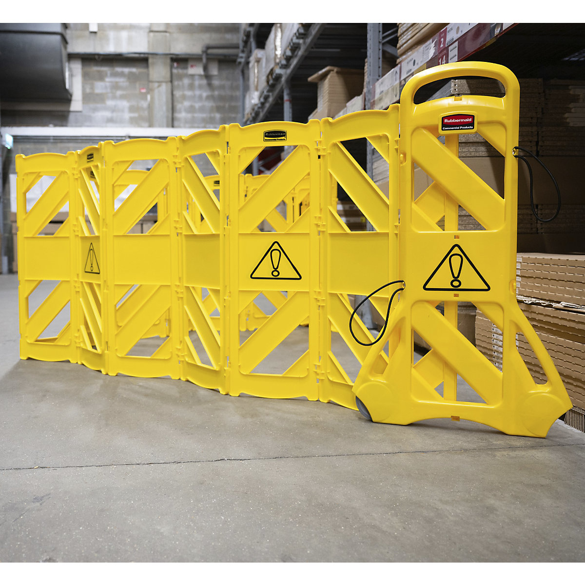 Barrier fence made of polyethylene, mobile – Rubbermaid (Product illustration 21)-20