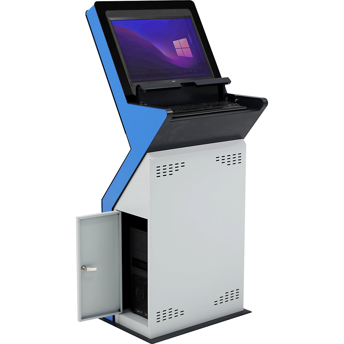 PC terminal cupboard – eurokraft pro (Product illustration 5)-4