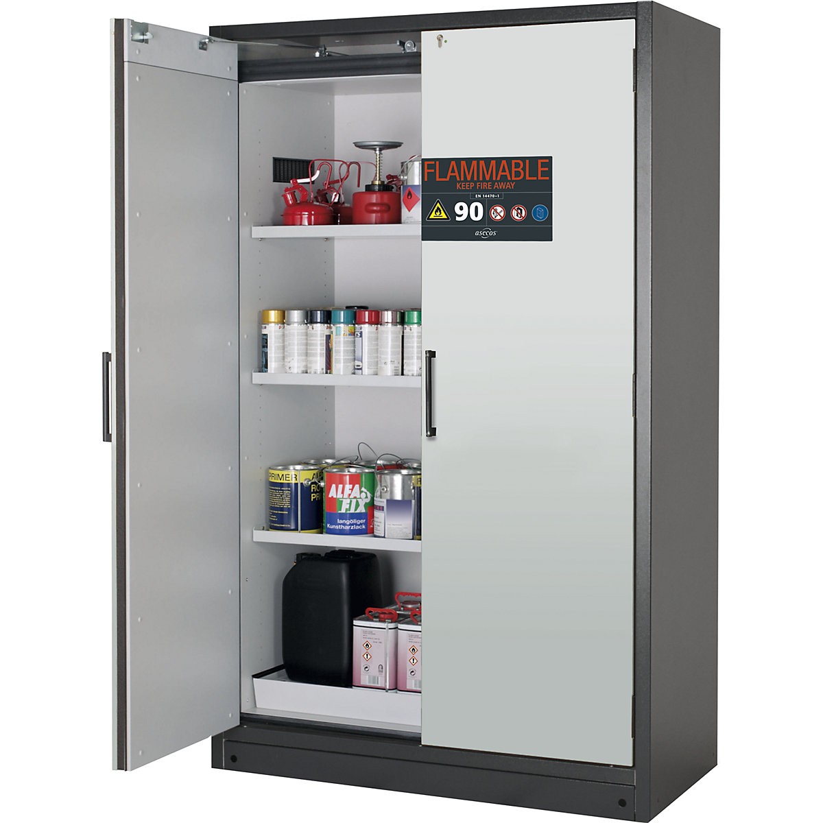 FM/UL/ULC/Type 90 fire resistant hazardous goods storage cupboard – asecos (Product illustration 14)-13