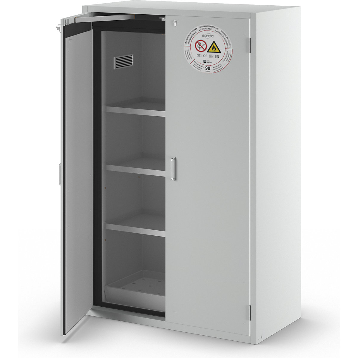 Fire resistant hazardous goods storage cupboard, type 90 – asecos (Product illustration 27)-26