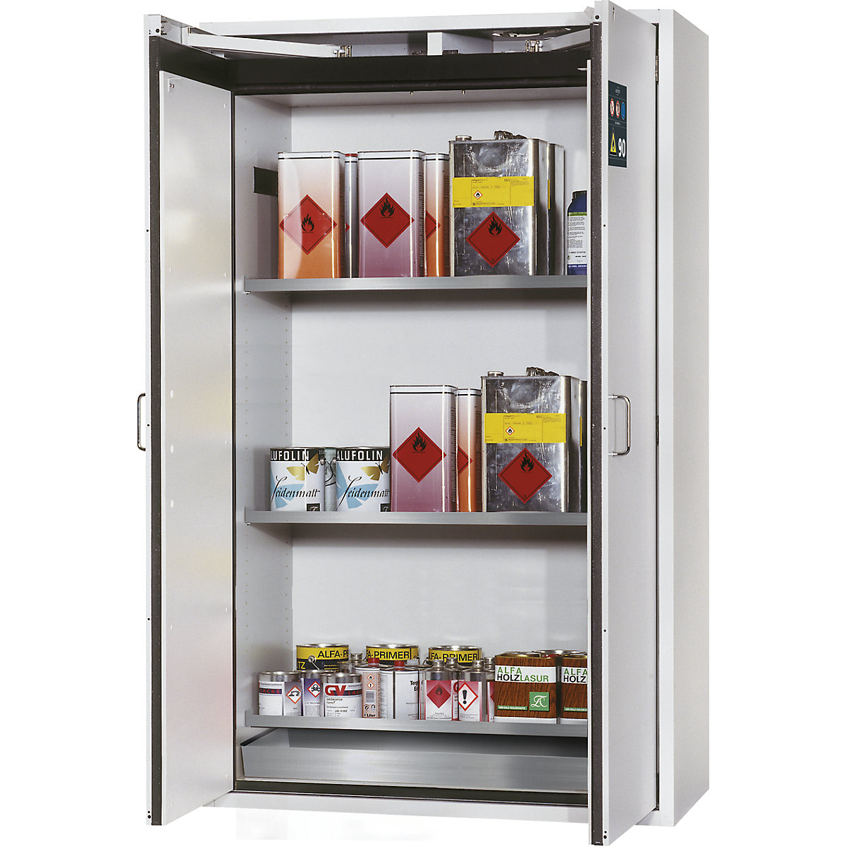 Fire resistant hazardous goods storage cupboard, type 90 – asecos (Product illustration 67)-66