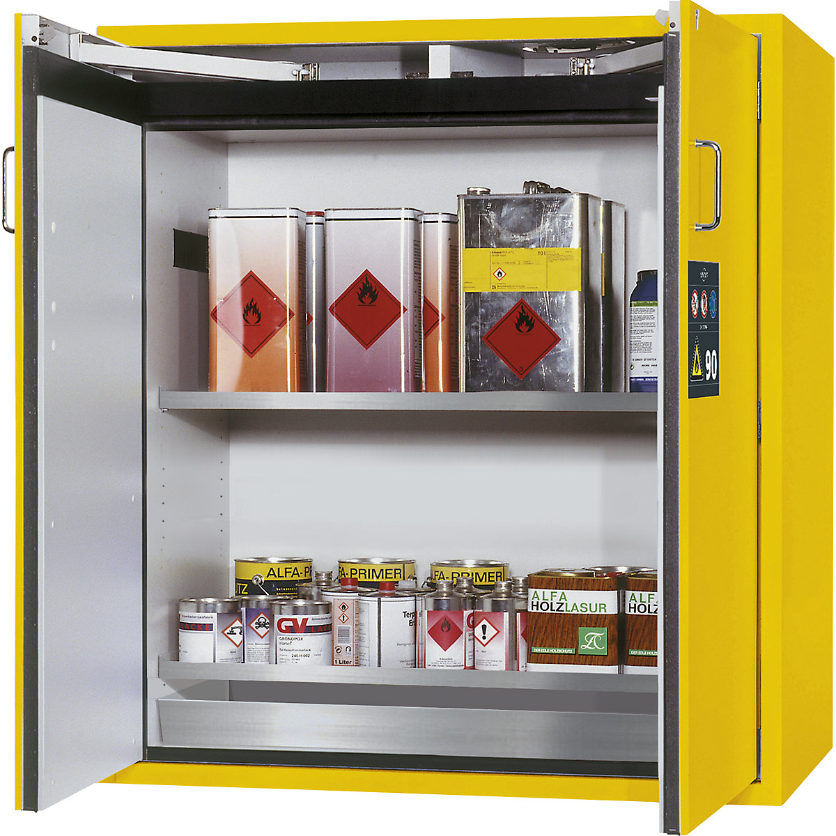 Fire resistant hazardous goods storage cupboard, type 90 – asecos (Product illustration 39)-38