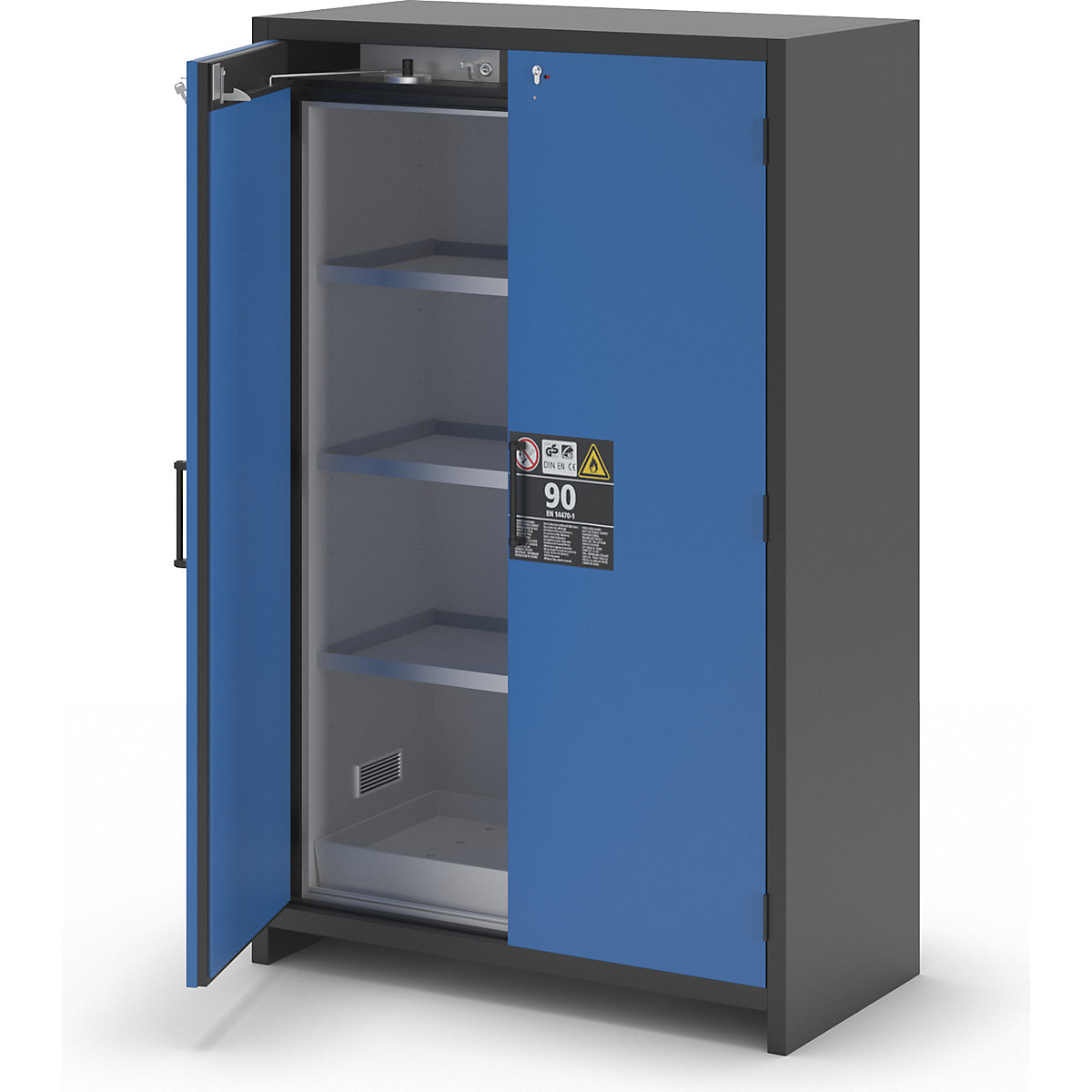 Fire resistant industrial hazardous goods cupboard, type 90 – asecos (Product illustration 64)-63