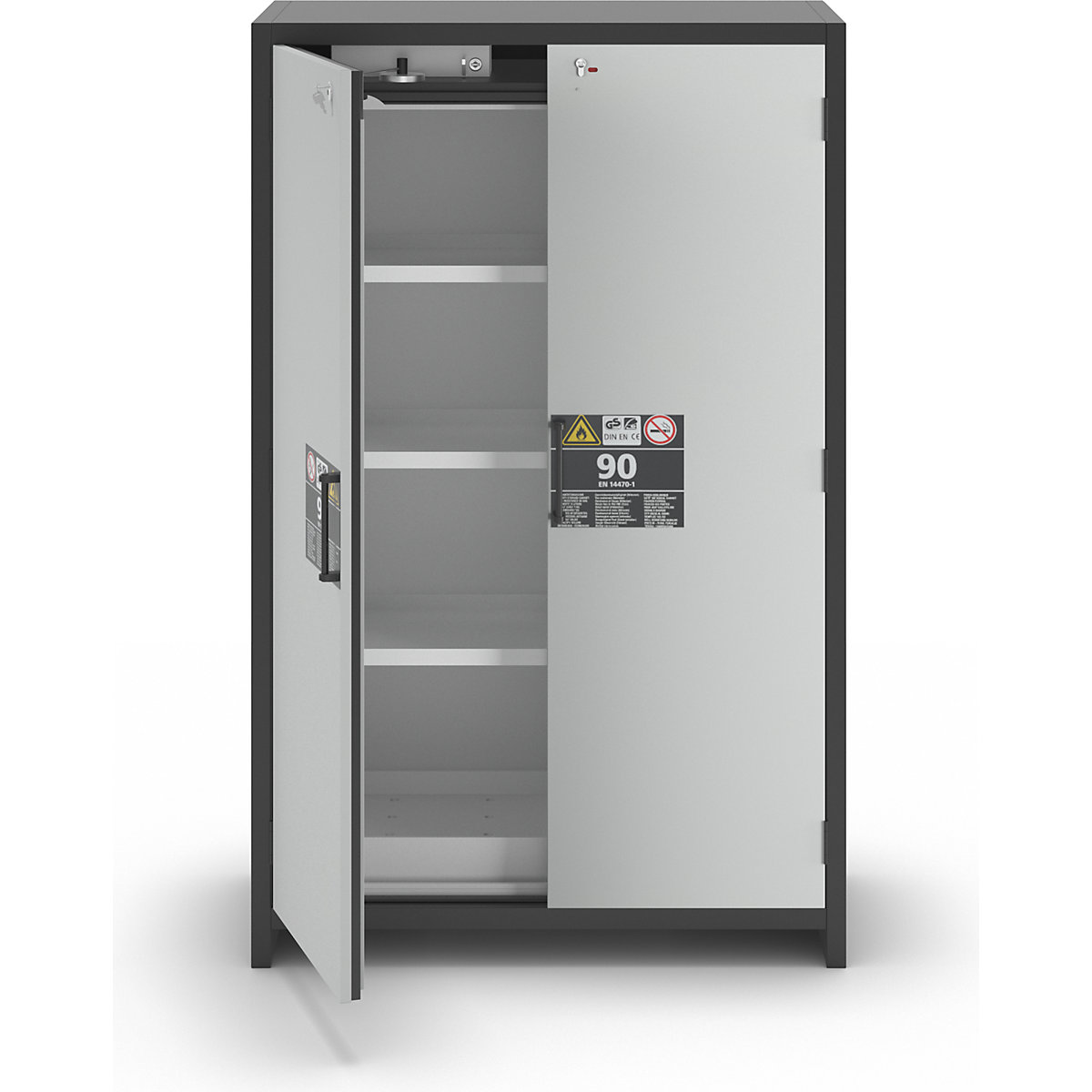 Fire resistant industrial hazardous goods cupboard, type 90 – asecos (Product illustration 41)-40