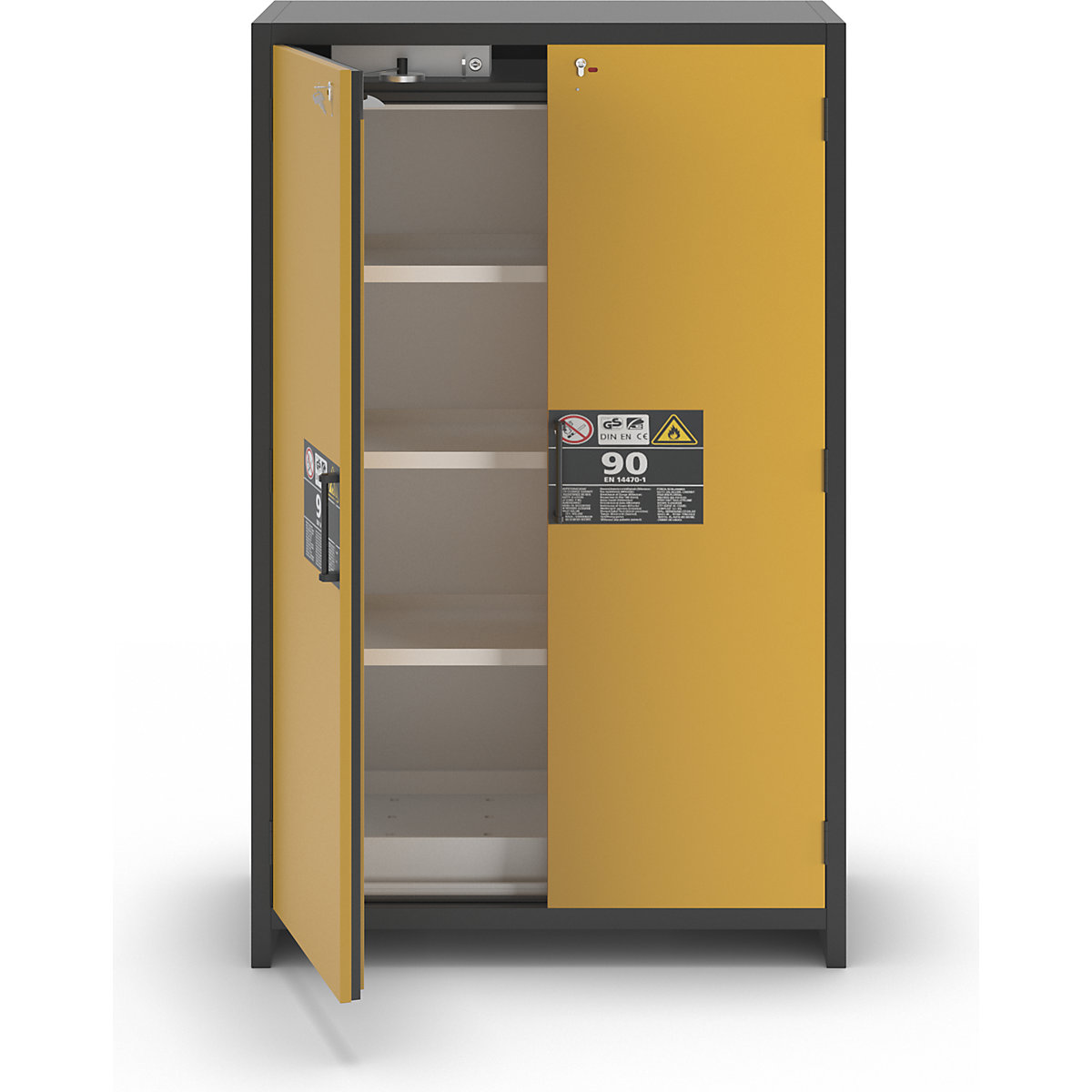 Fire resistant industrial hazardous goods cupboard, type 90 – asecos (Product illustration 28)-27