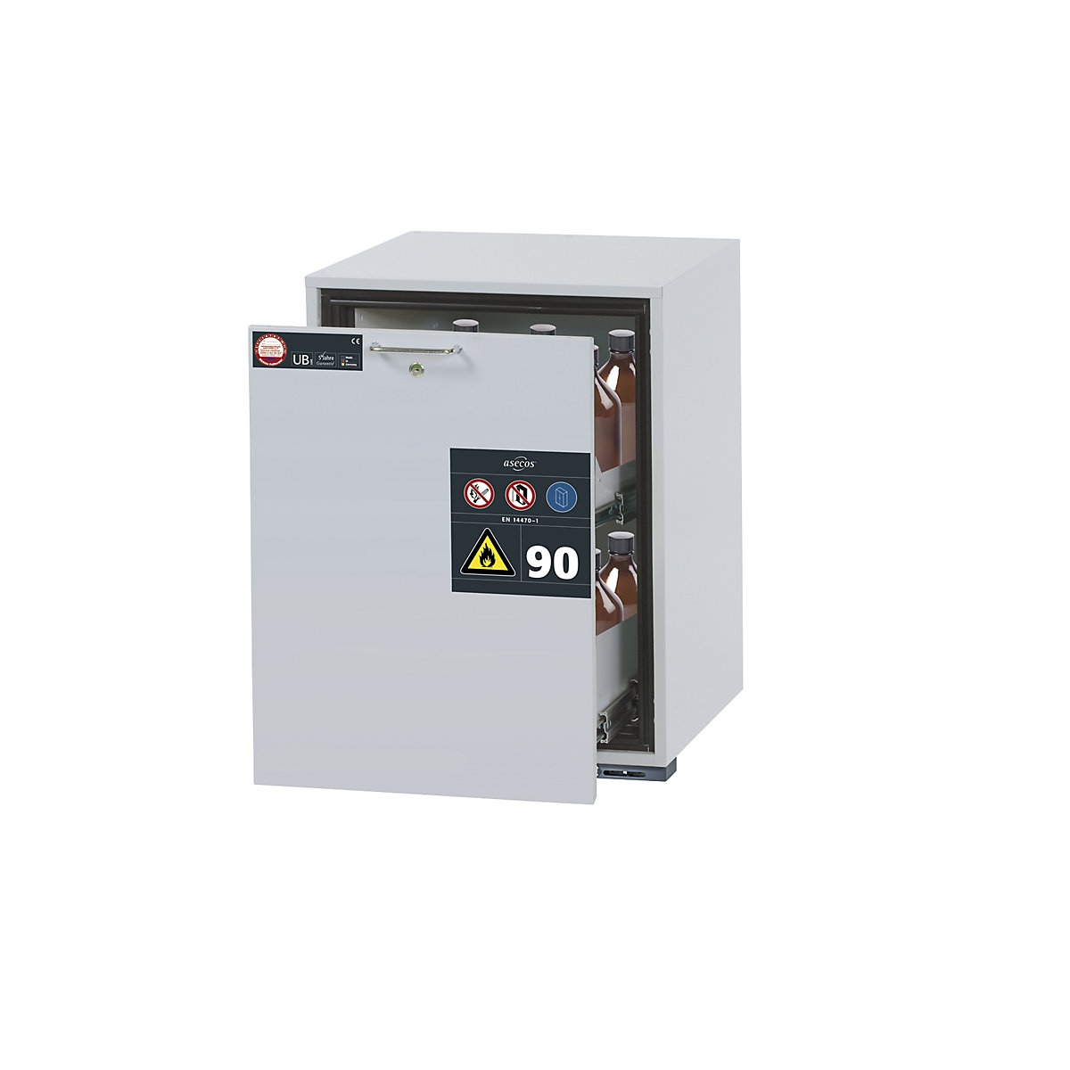 Type 90 fire resistant add-on drawer unit for hazardous goods - asecos