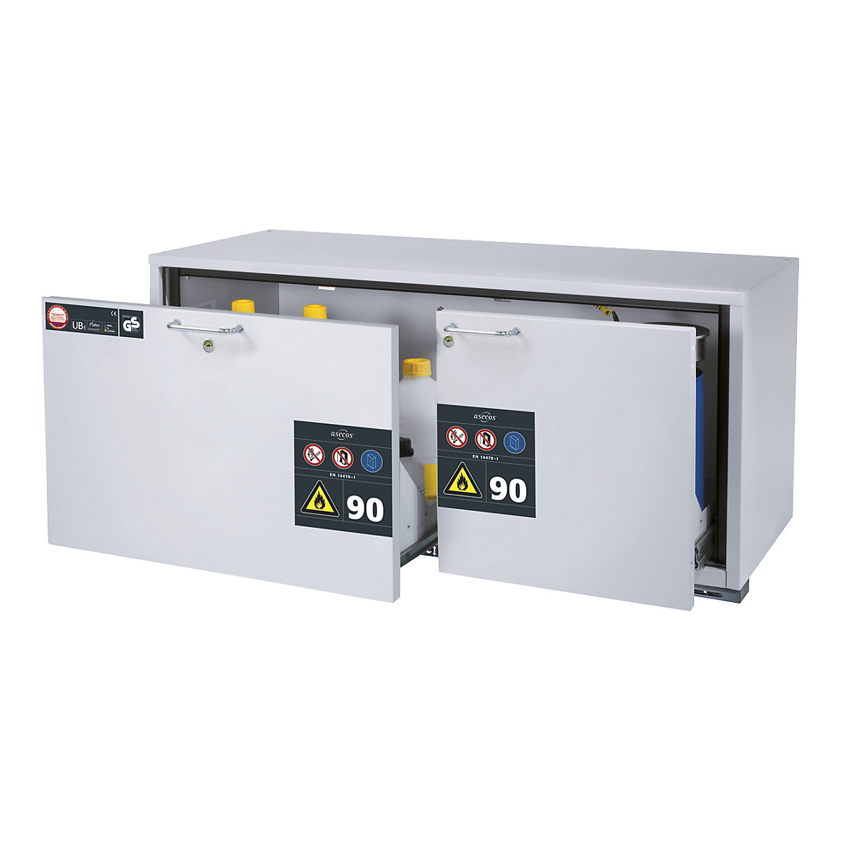 Type 90 fire resistant add-on drawer unit for hazardous goods - asecos