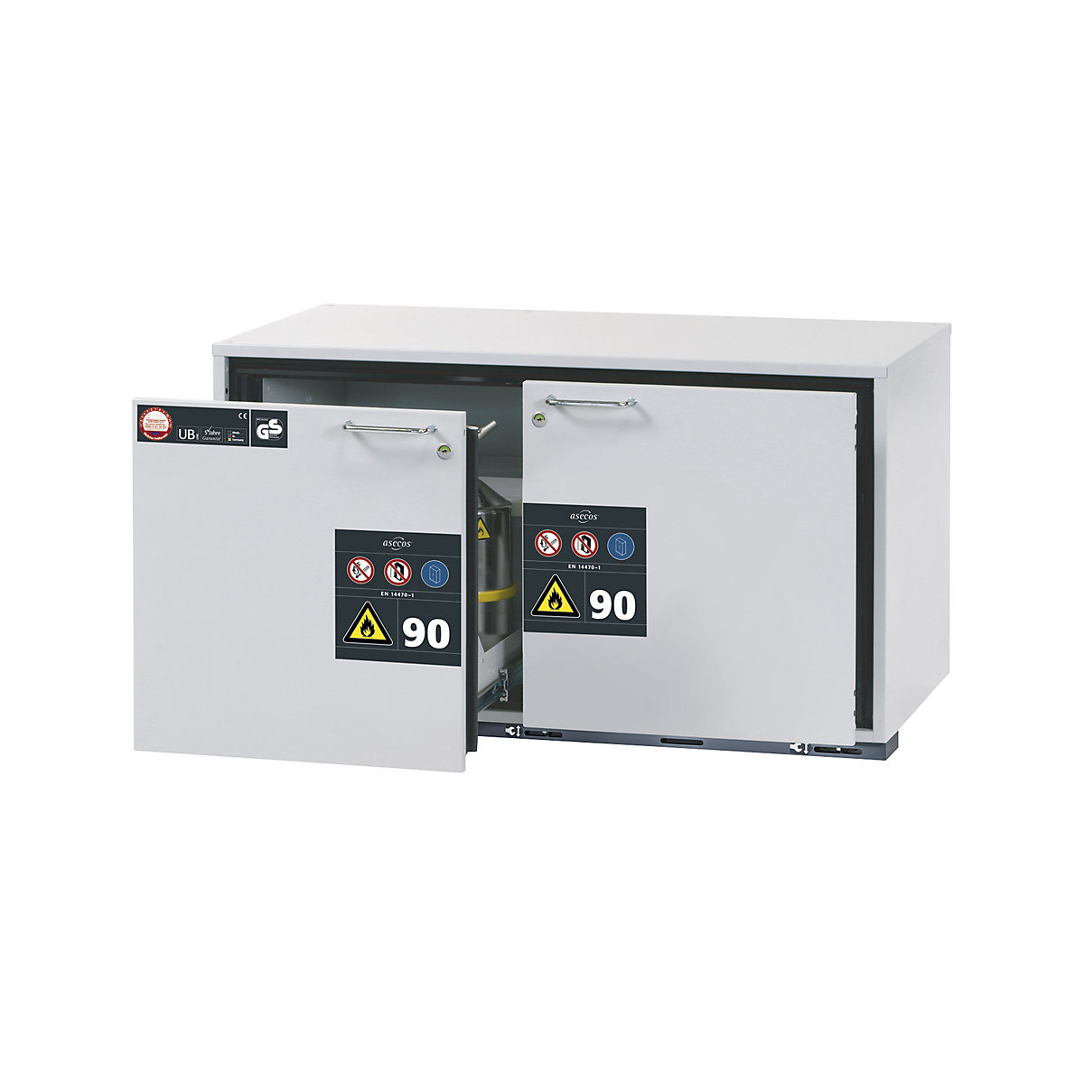 Type 90 fire resistant add-on drawer unit for hazardous goods - asecos