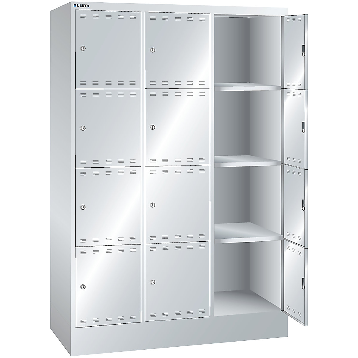 Battery charging cabinet with lockable compartments – LISTA (Product illustration 5)-4
