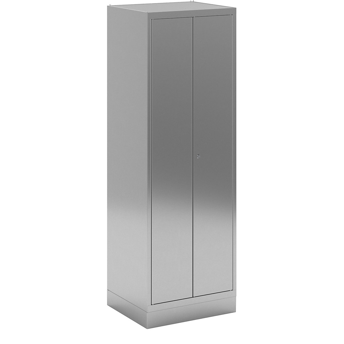 Stainless steel locker for cleaning products