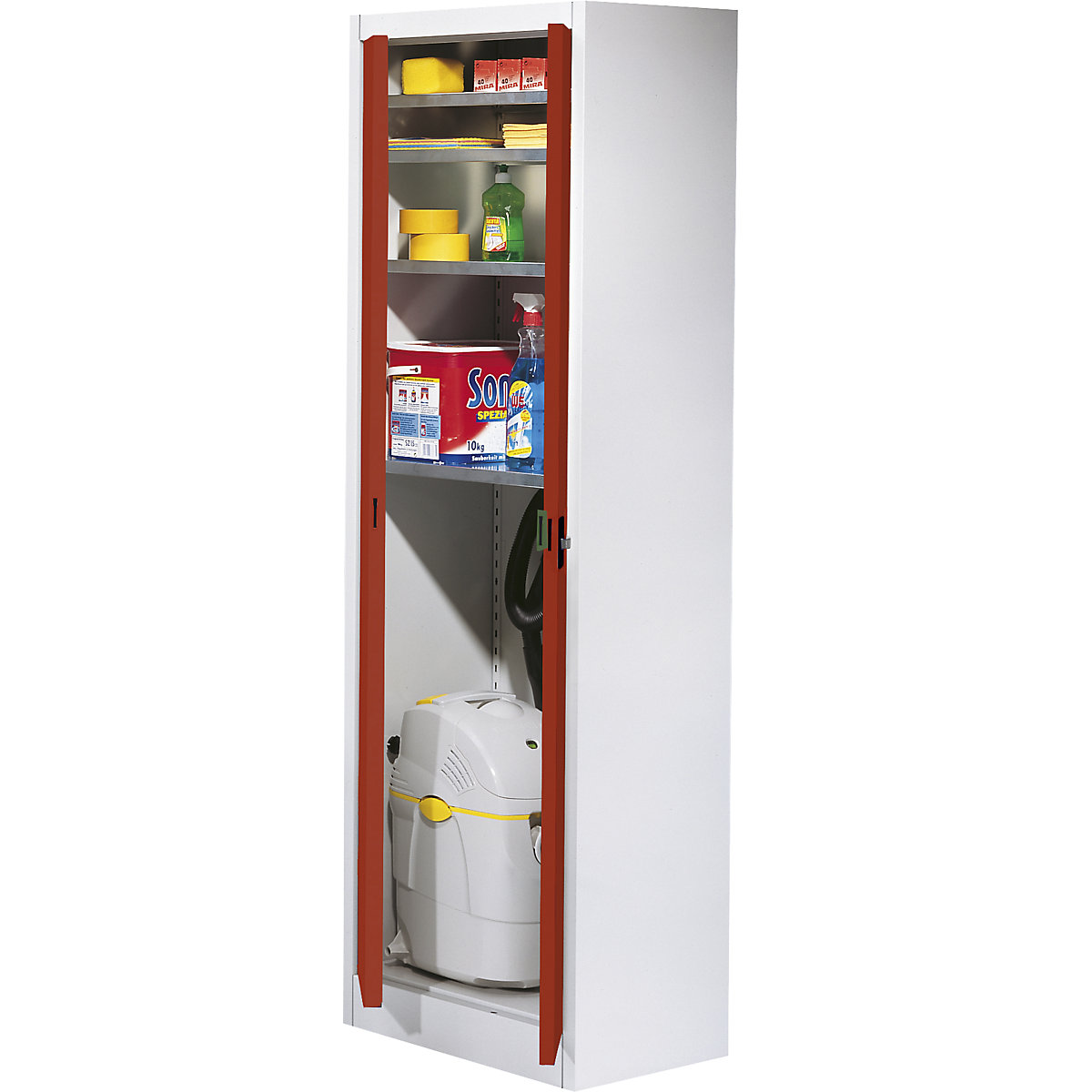 Storage cupboard, HxW 1950 x 600 mm - mauser
