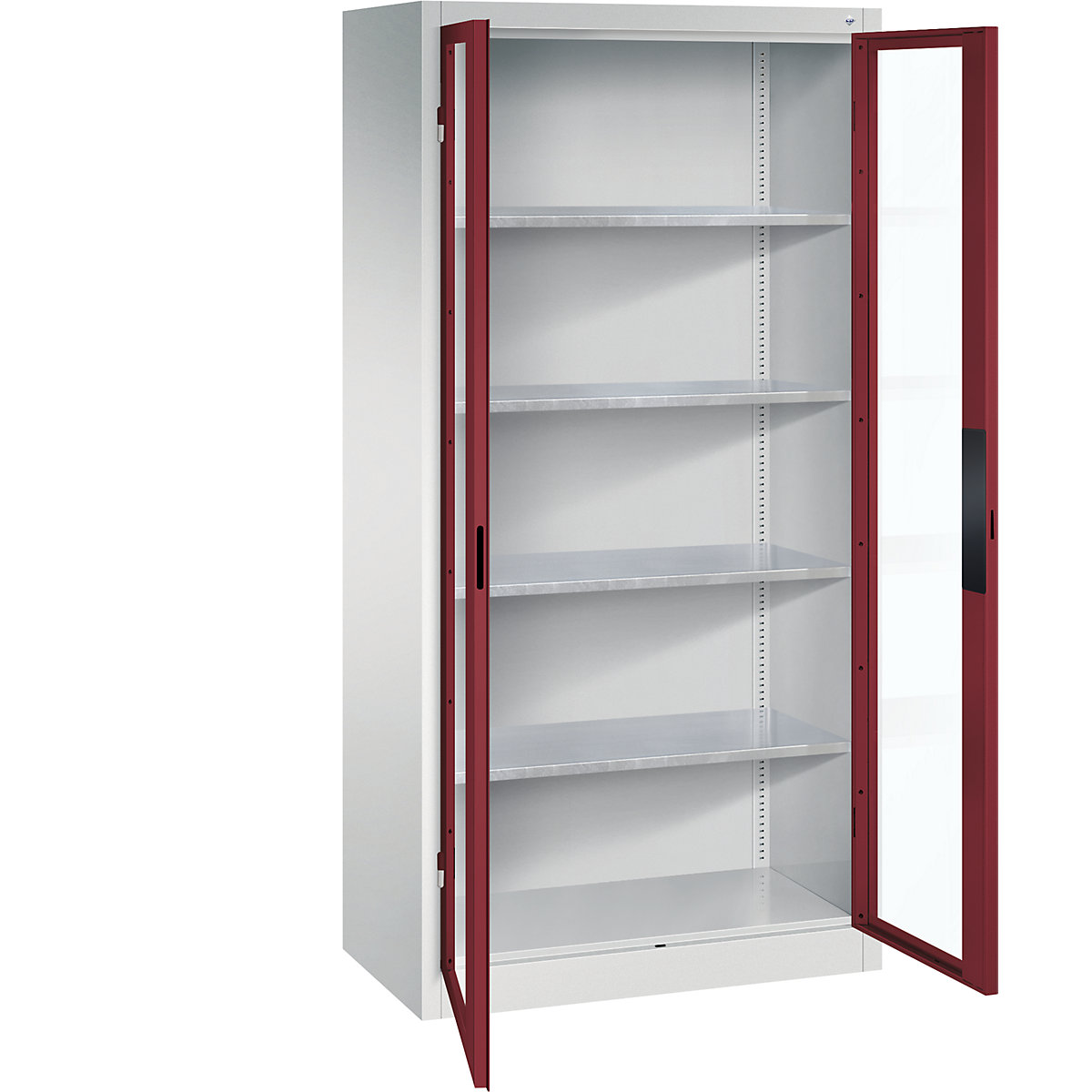 Vision panel double door cupboard - C+P