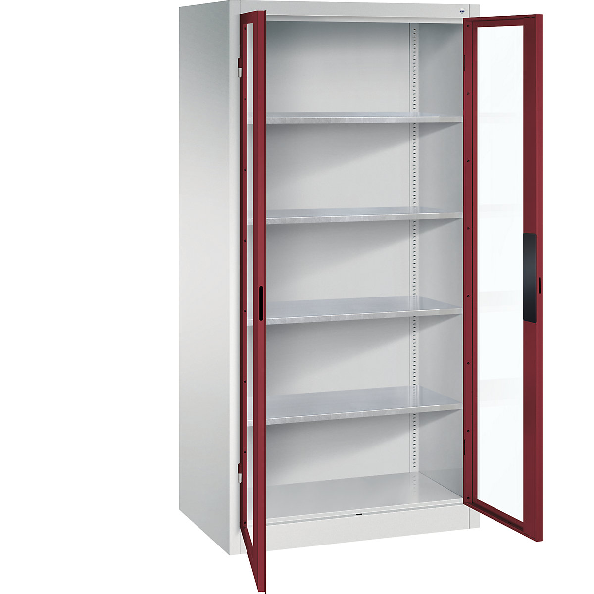 Vision panel double door cupboard - C+P