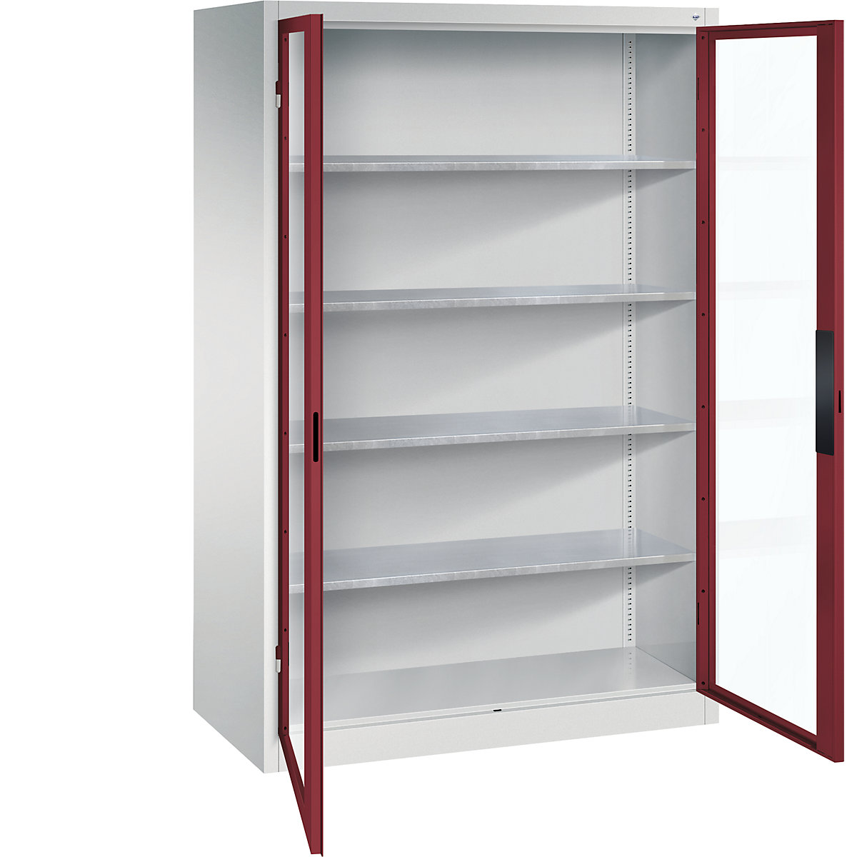 Vision panel double door cupboard - C+P