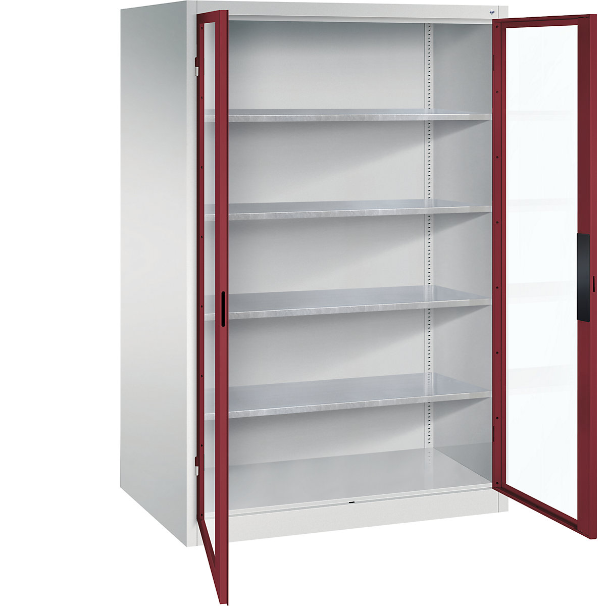 Vision panel double door cupboard - C+P