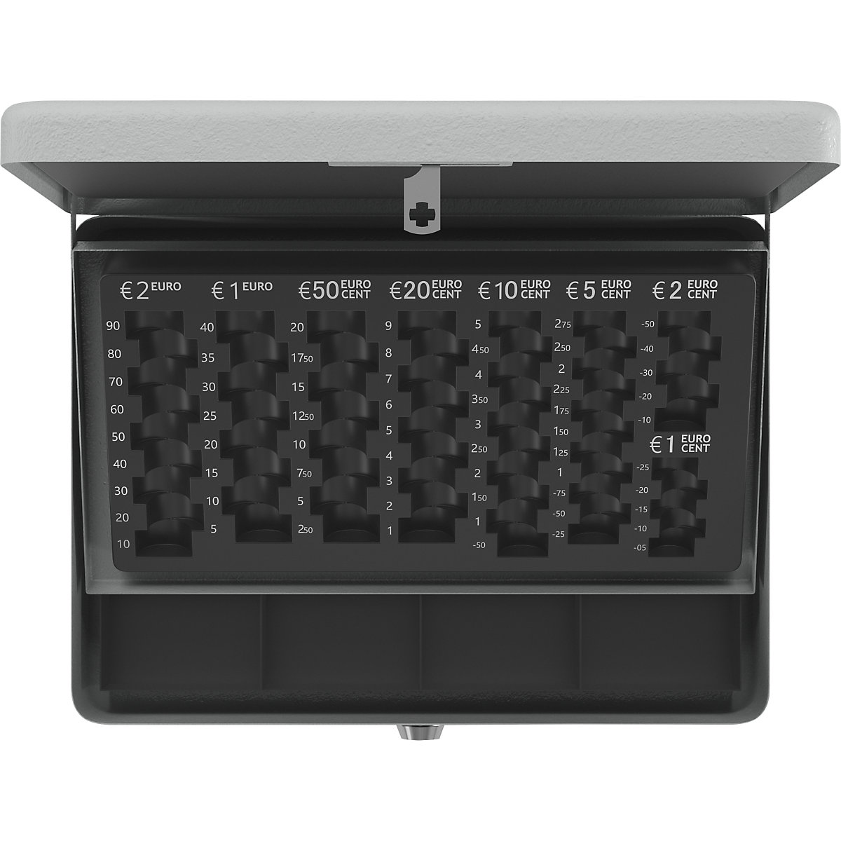 Cash box, lockable – eurokraft basic (Product illustration 6)-5