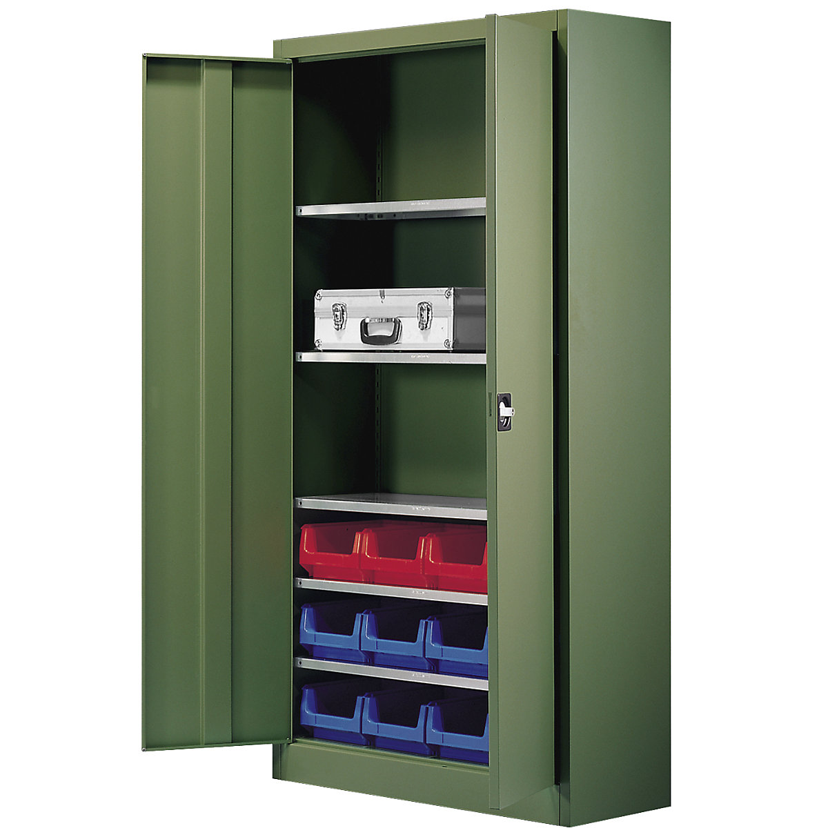 Storage cupboard, single colour - mauser