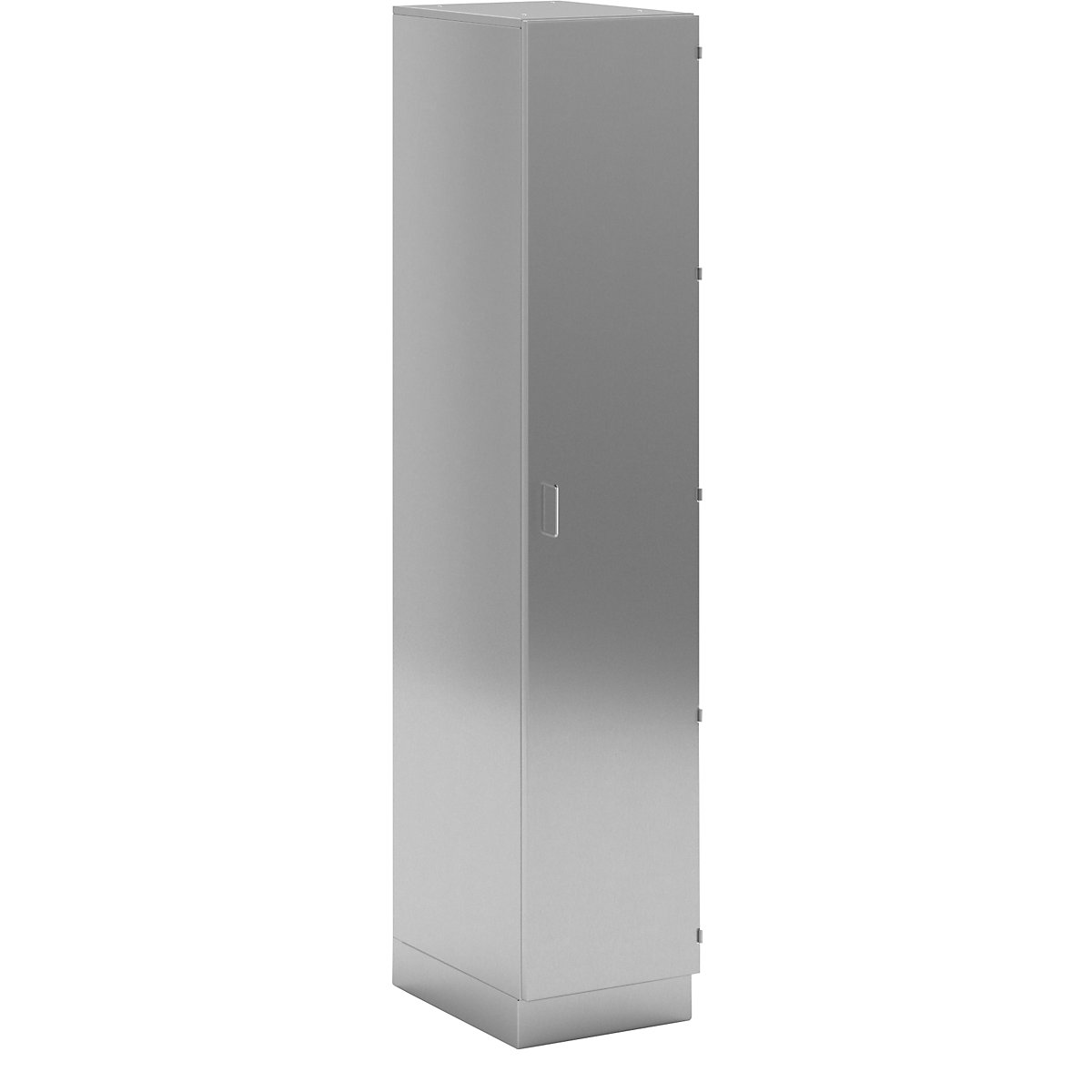 Cleanroom full height cupboard made of stainless steel