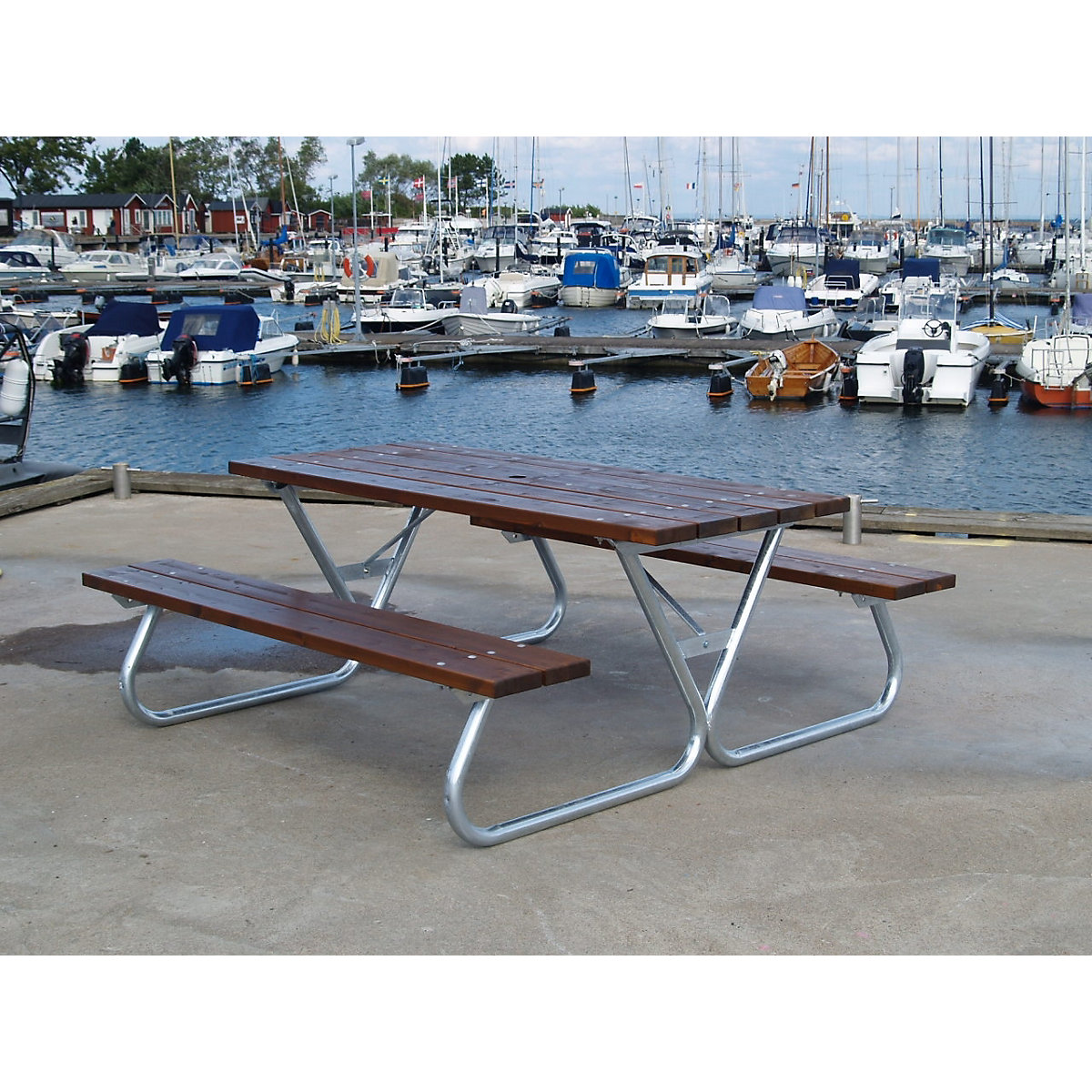 Picnic bench, honey brown (Product illustration 3)-2