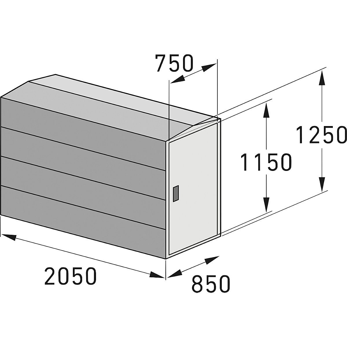 Bicycle locker – WSM (Product illustration 6)-5