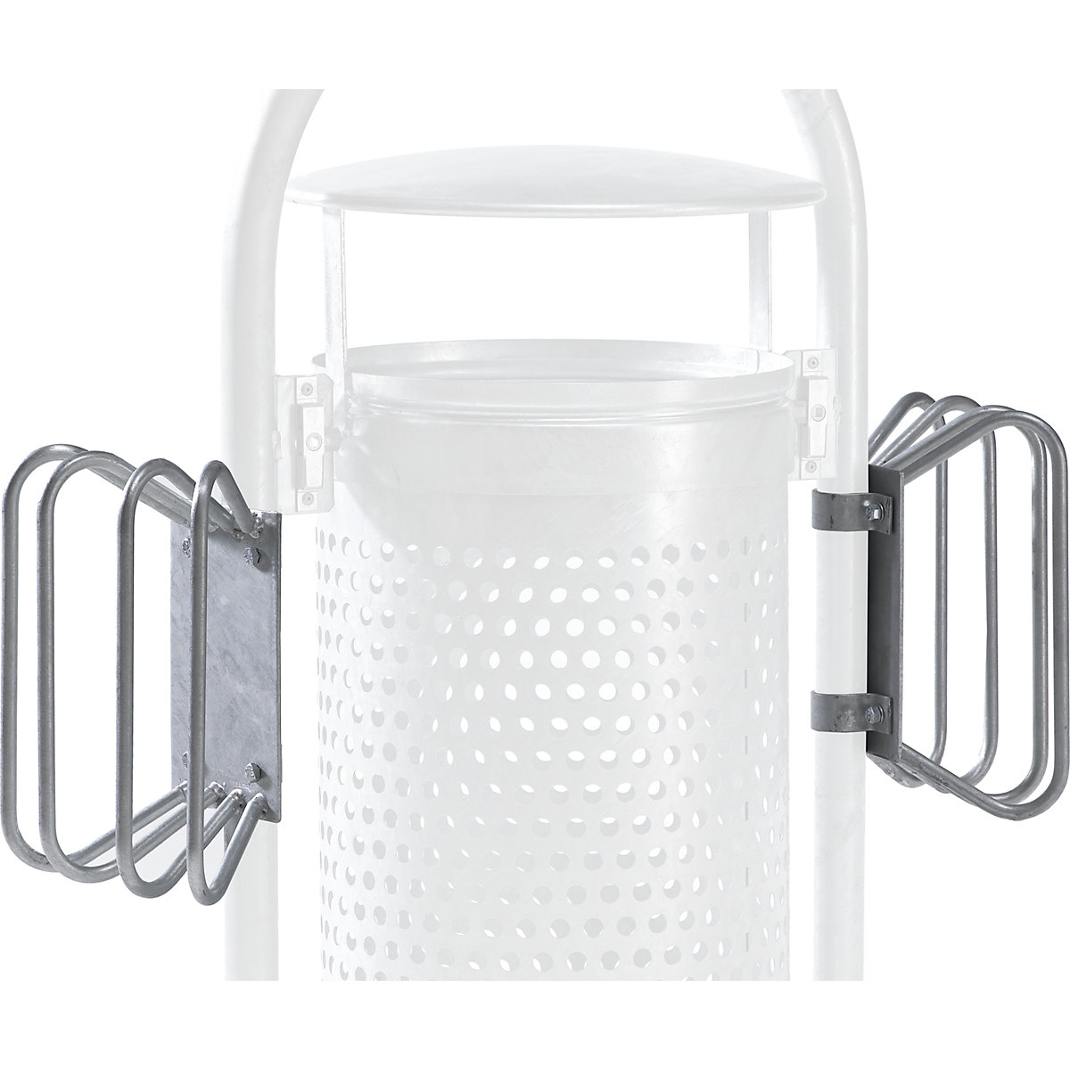 Bicycle parker, hot dip galvanised - VAR