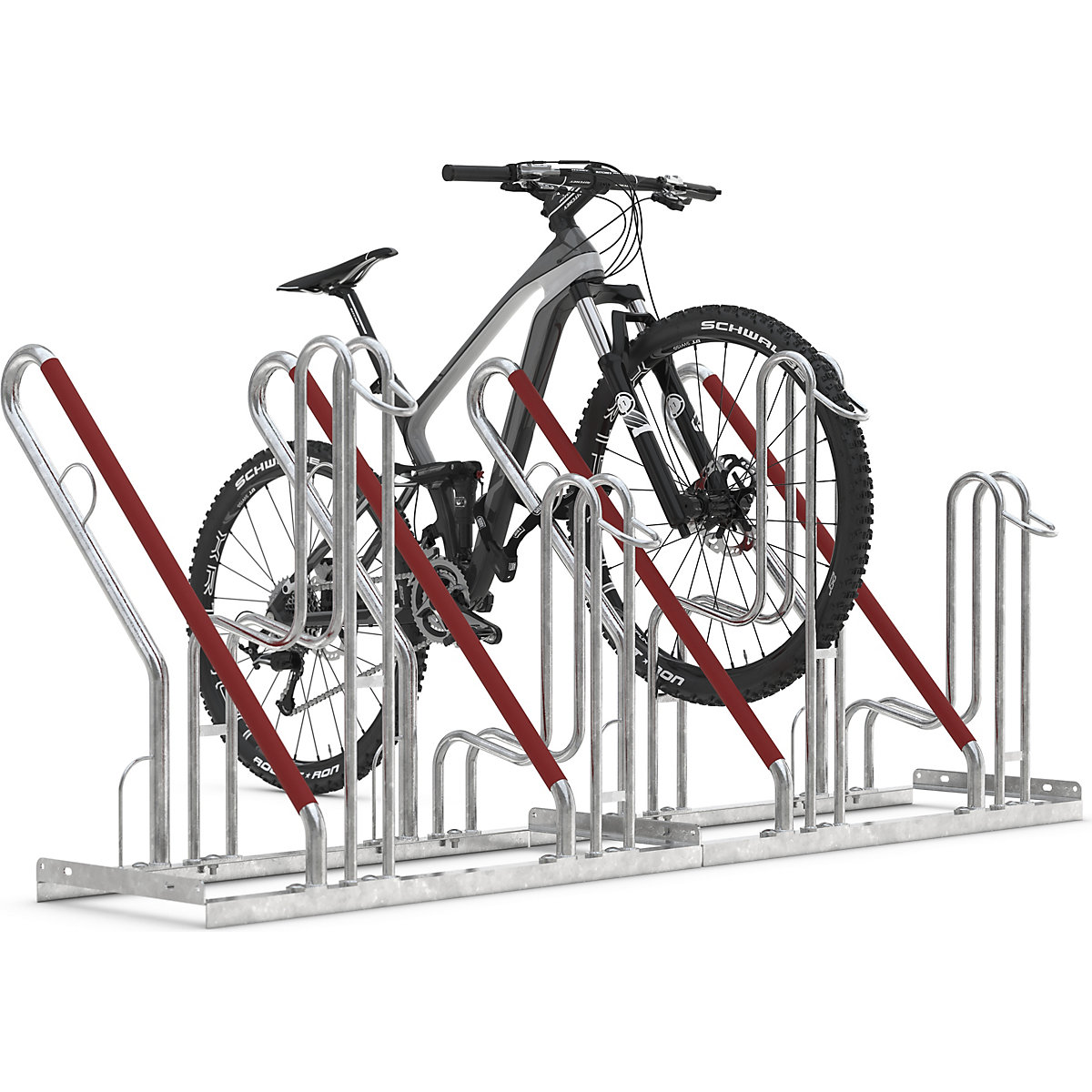 Lean-to bicycle rack – WSM (Product illustration 3)-2