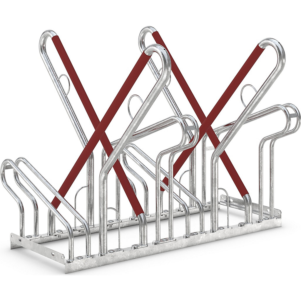 Lean-to bicycle rack – WSM: 2500 XBF, two sided model | kaiserkraft IE