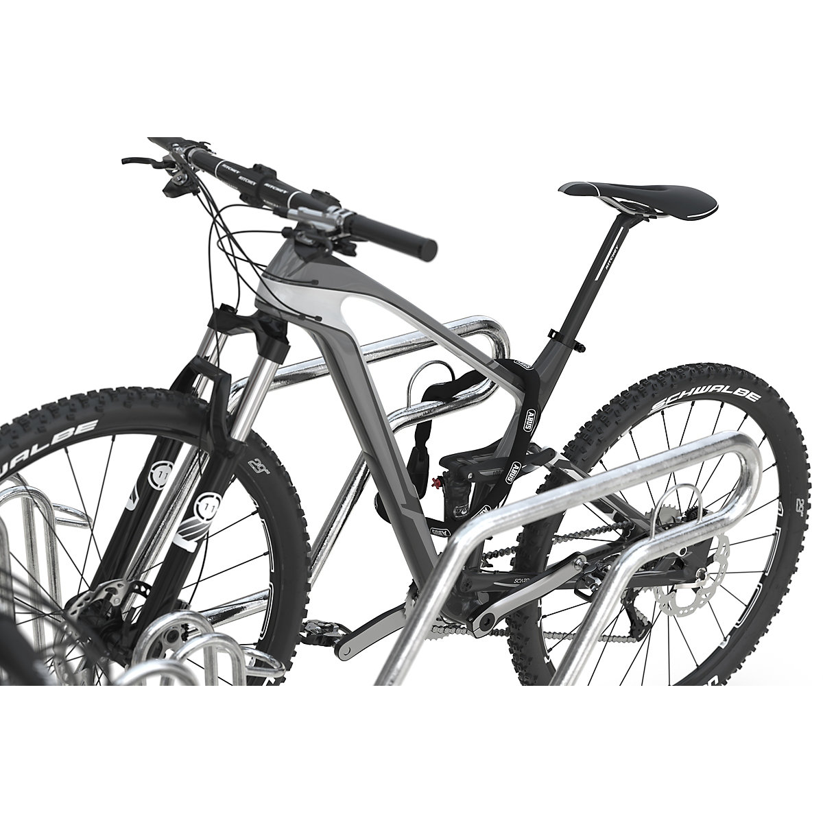 Lean-to bicycle rack – WSM (Product illustration 5)-4