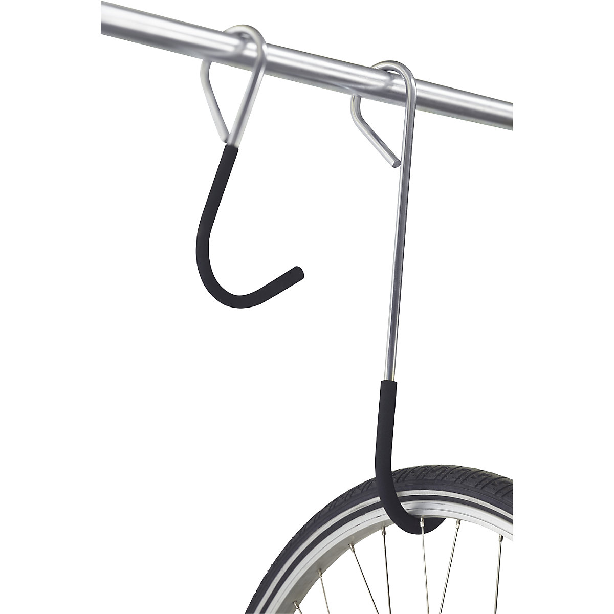 Sliding wall mount for 5 bikes – Mottez (Product illustration 2)-1