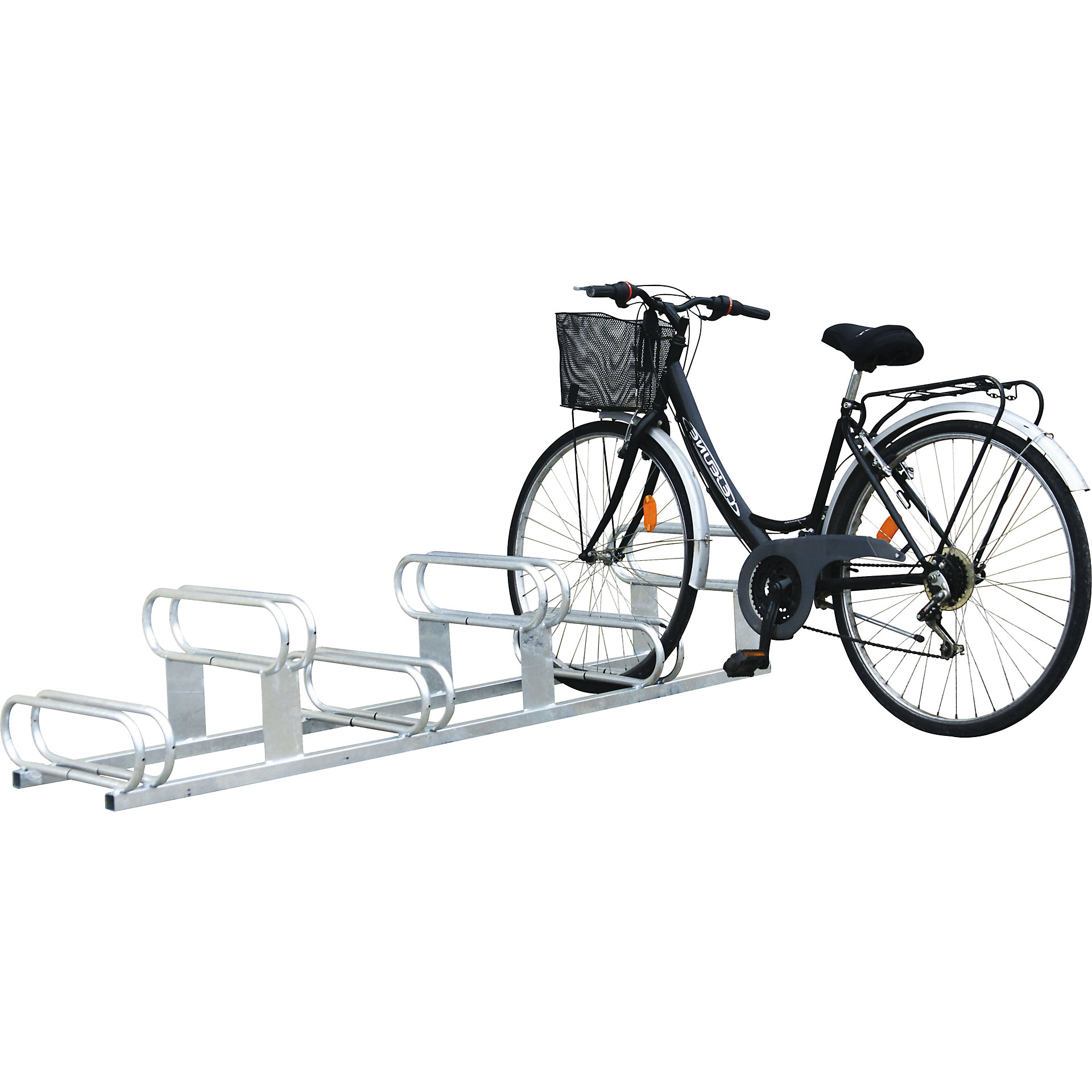 Staggered height bicycle rack – PROCITY: 6 parking spaces | kaiserkraft