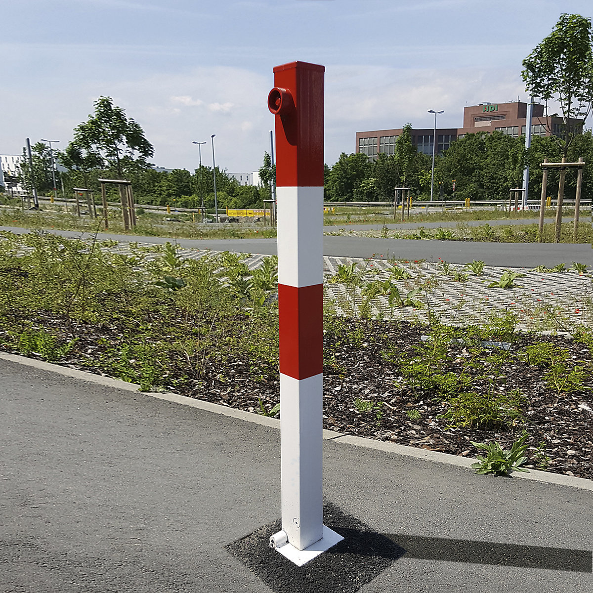Barrier post made of rectangular profile – Moravia (Product illustration 5)-4