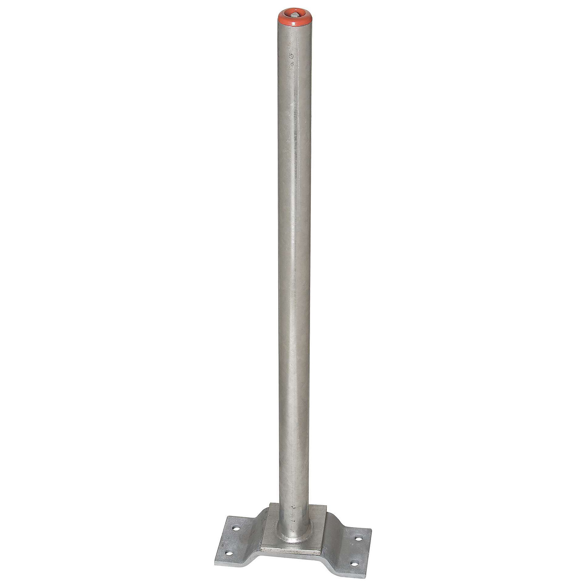 Barrier post made of steel – Moravia: for bolting in place, Ø 60 mm ...