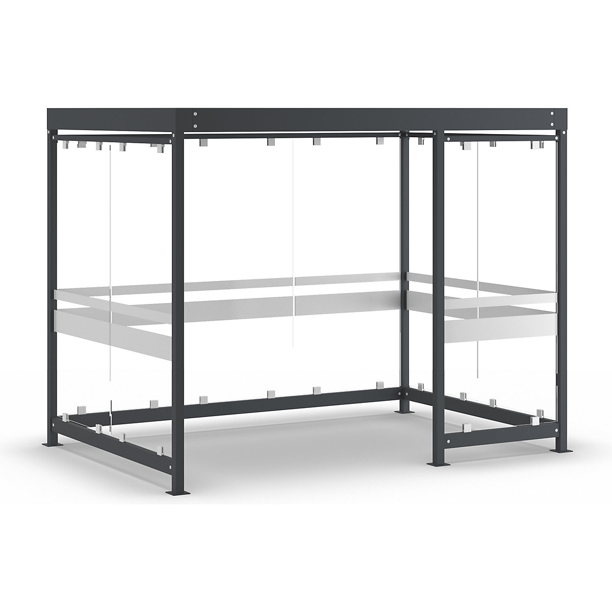 Canopy Köln with steel roof – WSM (Product illustration 3)-2