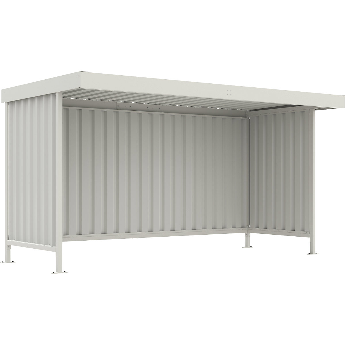 Material shelter Leipzig, three-sided complete set