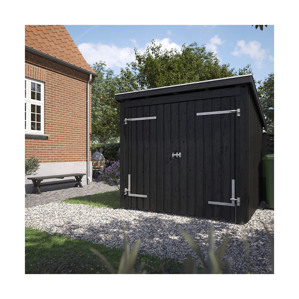 Nordic bicycle shed (Product illustration 2)-1