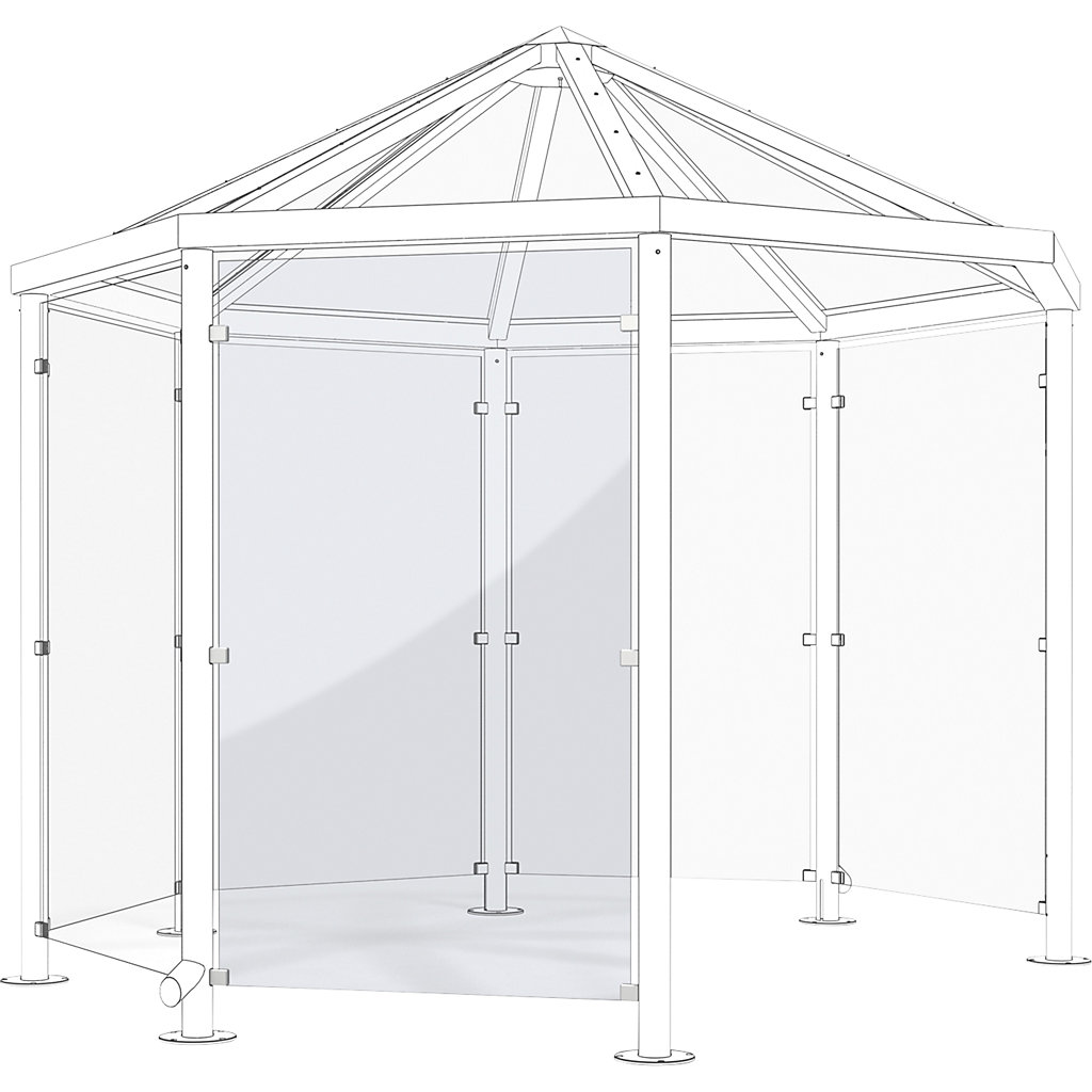 Side panel for pavilion style shelter for persons – WSM: made of safety ...