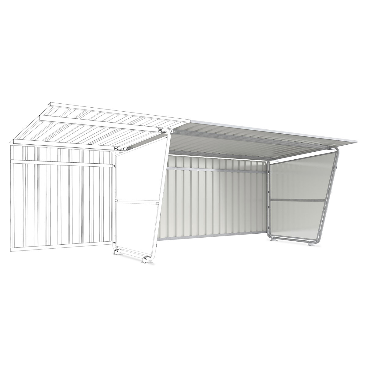 Side panel for shelter Siegen – WSM (Product illustration 2)-1