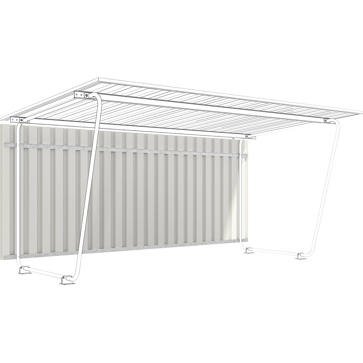 Siegen shelter, three-sided complete set – WSM