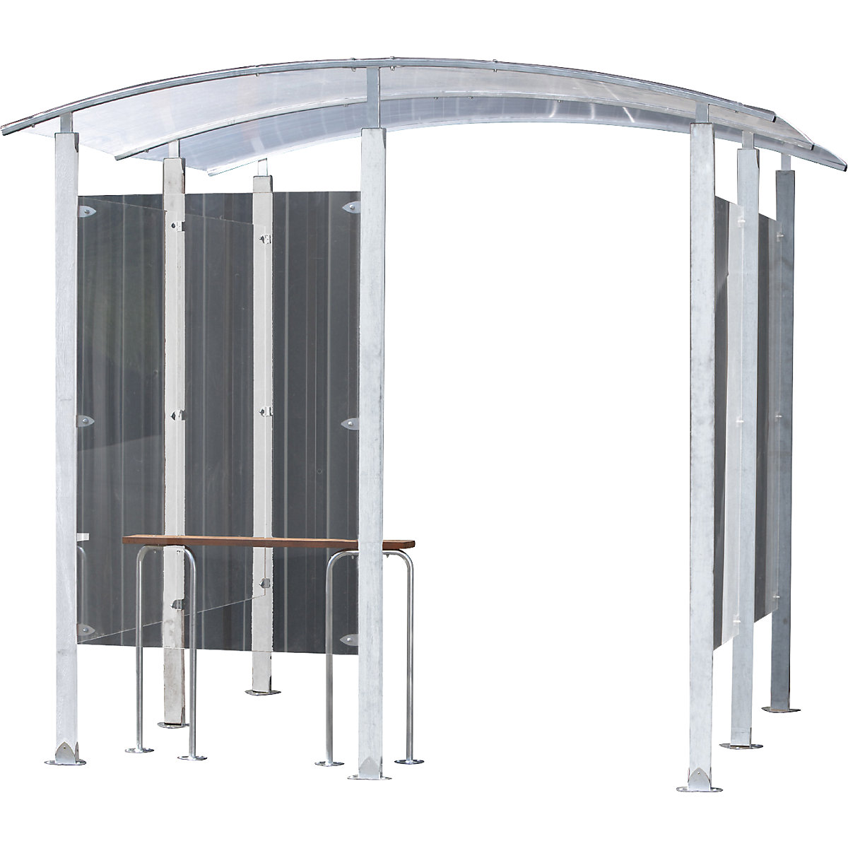 Smokers' shelter, metal - Mottez