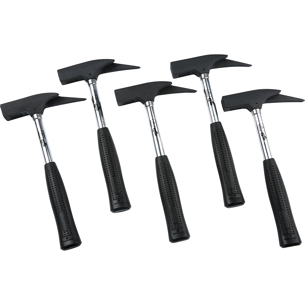 Set of roofing hammers with fibreglass handle