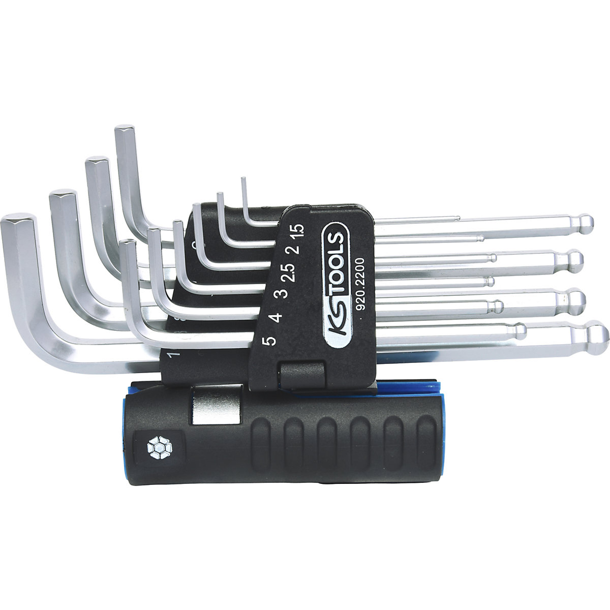 3-in-1 angle key wrench set, long - KS Tools